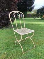 Chaise de jardin en métal 