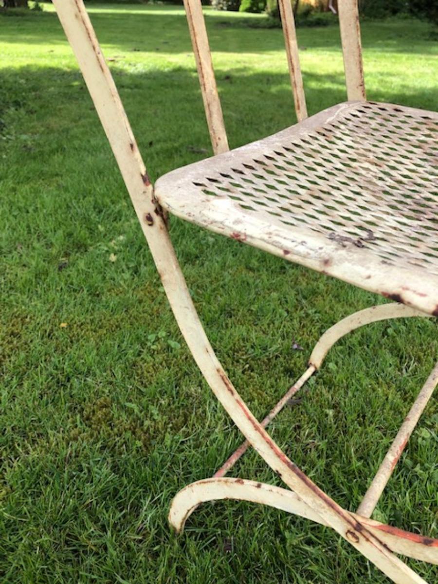 Chaise de jardin en métal 