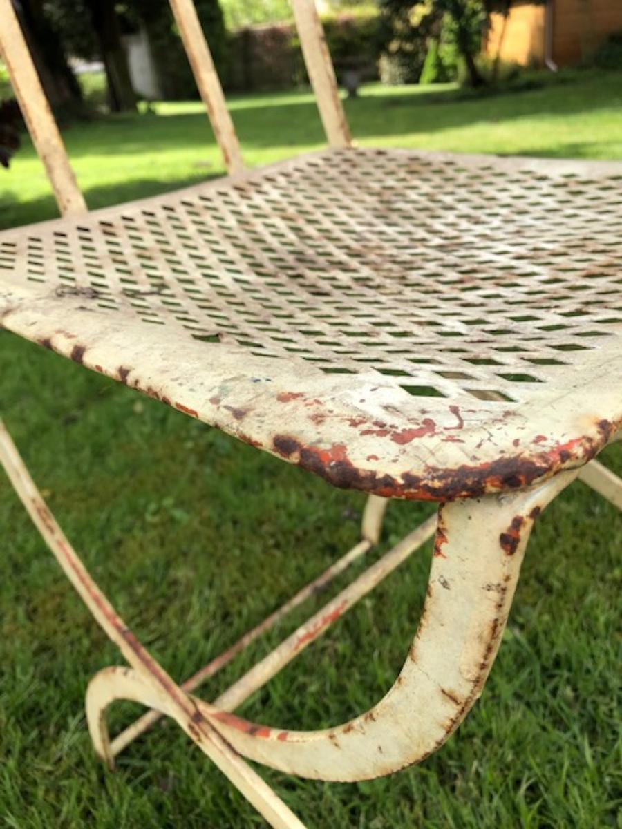 Chaise de jardin en métal 