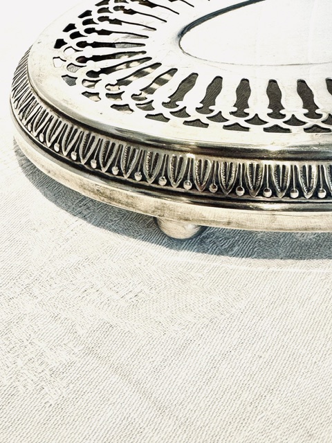 Dessous de plat métal argente