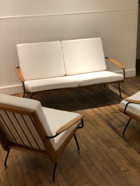 Ensemble canapé Boomerang fauteuil Hans Mitzalff