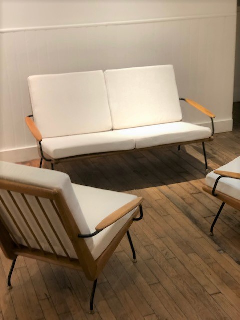 Ensemble canapé Boomerang fauteuil Hans Mitzalff