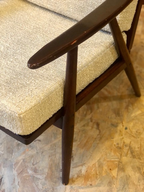 Fauteuil Stella tissus bouclette beige