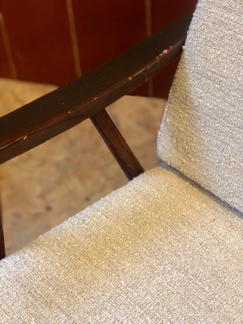 Fauteuil Stella tissus bouclette beige