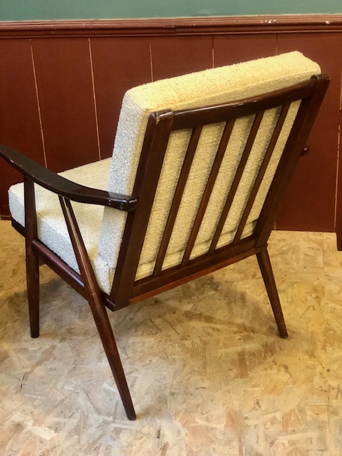 Fauteuil Stella tissus bouclette beige