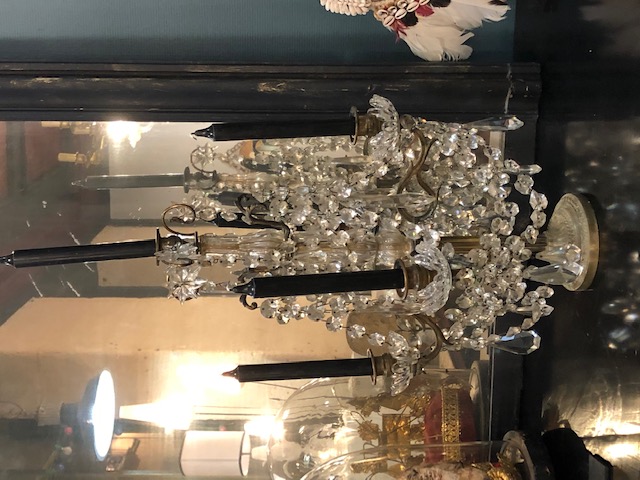 Girandole à pampilles de cristal 