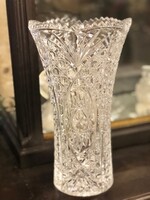 Grand vase vintage en cristal ciselé