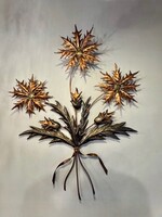 Grande sculpture bouquet de chardons de Jean Rubin