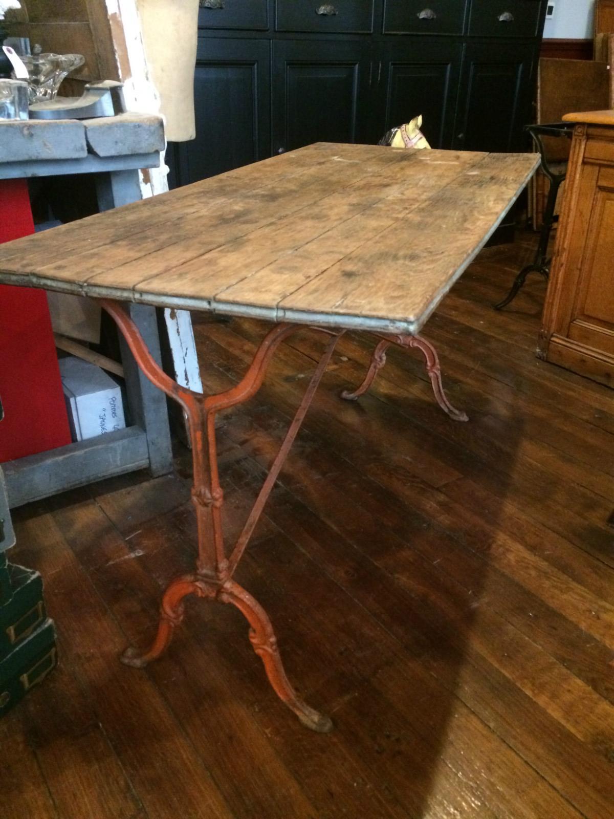 Grande table de bistrot 1930