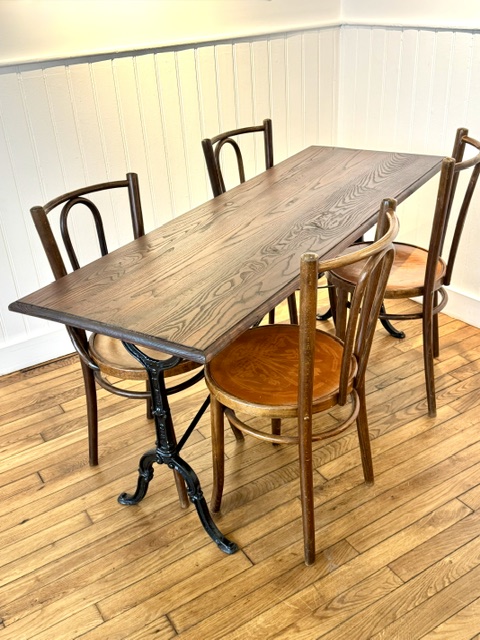 Grande table de bistrot 6 personnes
