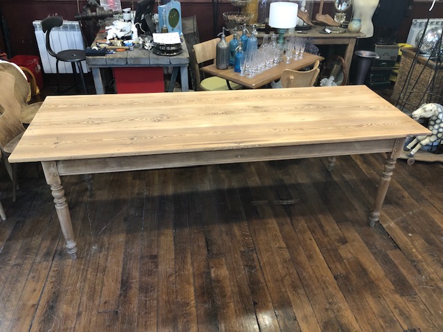 Grande tablede ferme ancienne pieds tournés