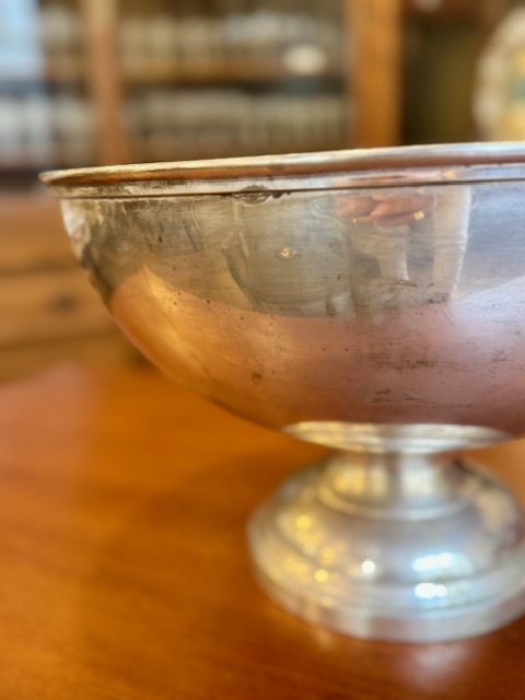 Grande vasque à champagne en métal argenté