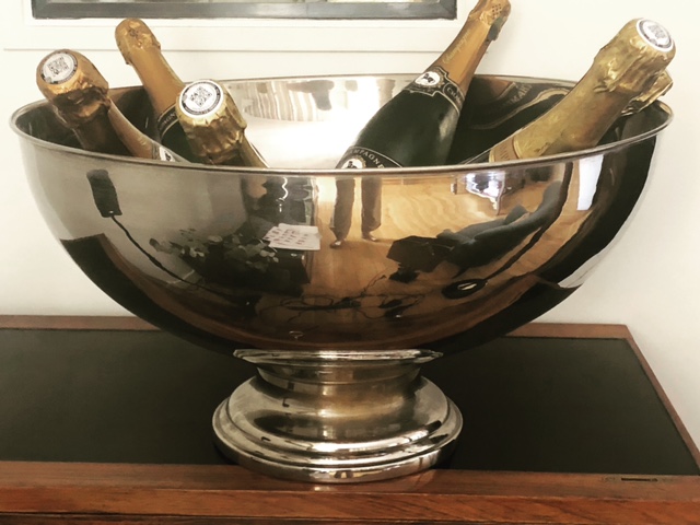 Vasque à champagne, inox, verre et plastique, pour CHR