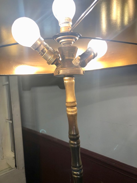 Lampadaire Bagues-design vintage laiton