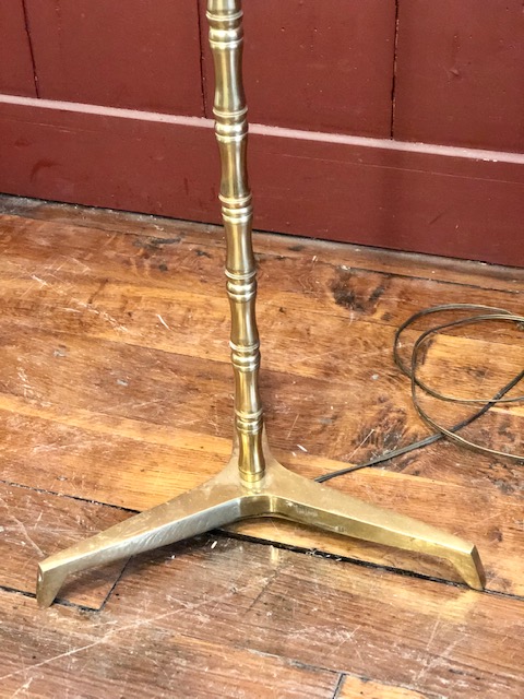 Lampadaire Bagues-design vintage laiton