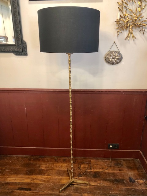 Lampadaire Bagues-design vintage laiton