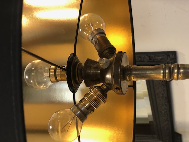 Lampadaire Bagues-design vintage laiton