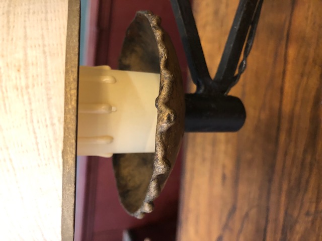 Lampe brutaliste double signée Max Bre