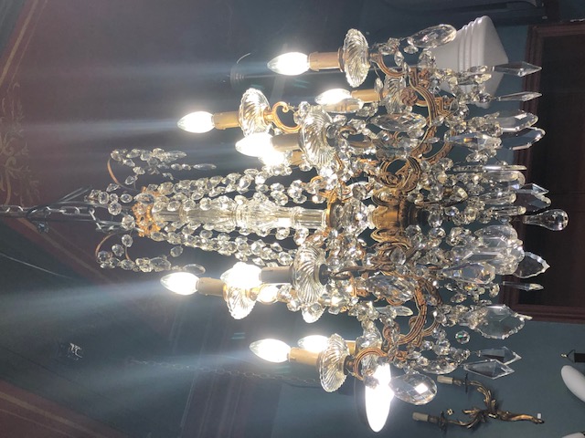 Lustre à pampilles 12 lumières