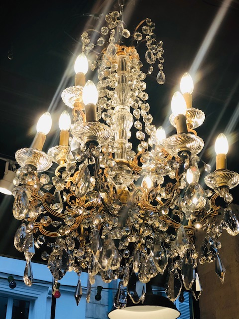 Lustre à pampilles 12 lumières