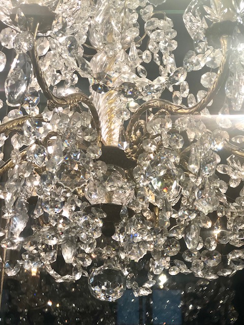 Lustre à pampilles 8 lumières