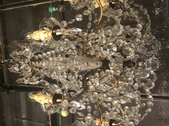 Lustre à pampilles 8 lumières