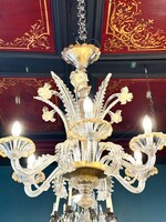 Lustre en verre de Murano 6 lumières