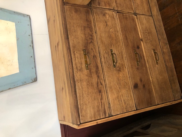 Meuble de métier en bois naturel 8 tiroirs