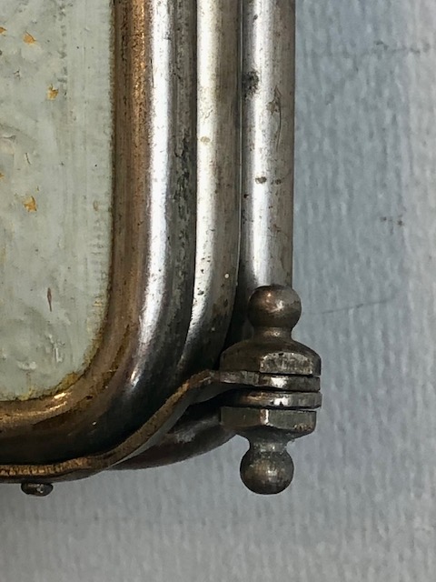 Miroir de barbier triptyque ancien