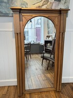 Miroir de cheminée en chêne