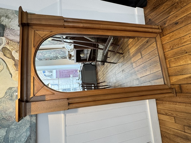 Miroir de cheminée en chêne