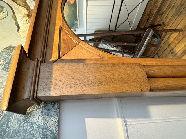 Miroir de cheminée en chêne