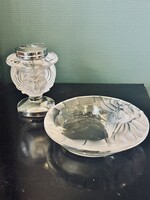 Necessaire de fumeur en cristal signé Lalique