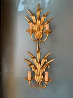 Paire d'appliques épi de blé 