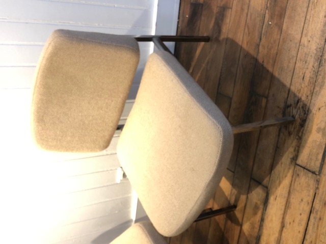 Paire de chauffeuses design 70's 