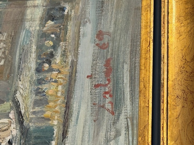 Peinture huile sur toile Paris, la retonde et le Dôme