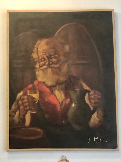 Peinture le buveur de bière