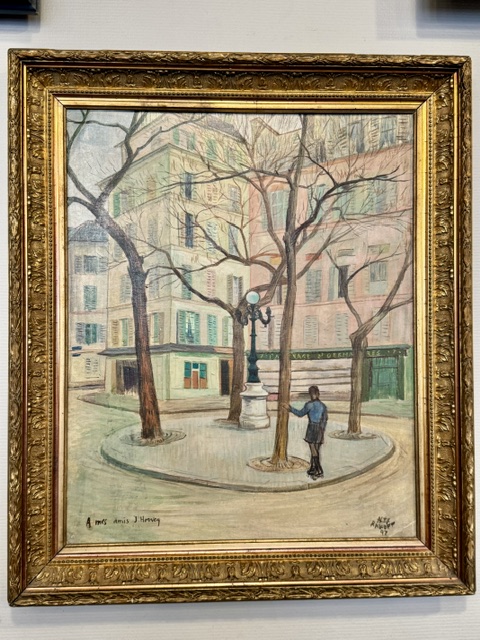 Peinture vue de Paris Place de Furstenberg