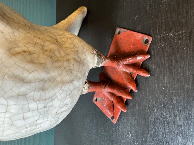 Pigeon ornement de toiture en céramique de Bavent