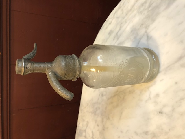 Rare petit siphon de bistrot ancien 1/2 litre
