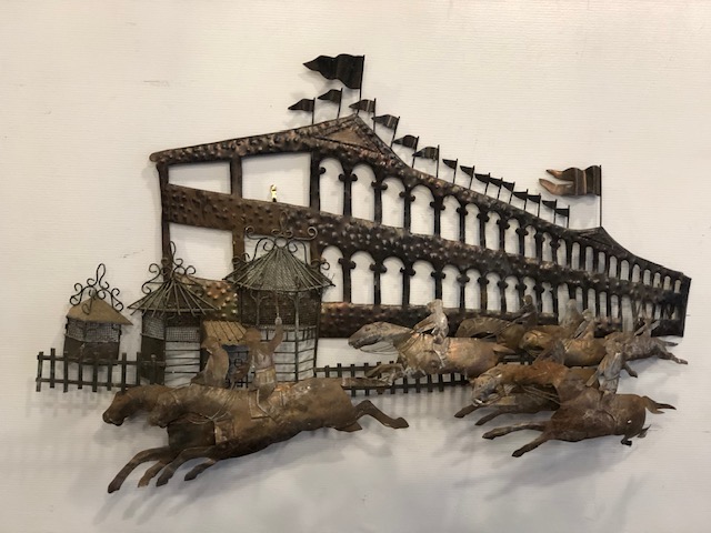 Sculpture murale - La course de Curtis Jere 1972