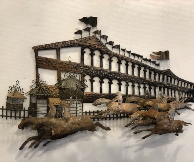 Sculpture murale - La course de Curtis Jere 1972