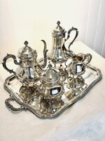 Service à thé et café métal argenté