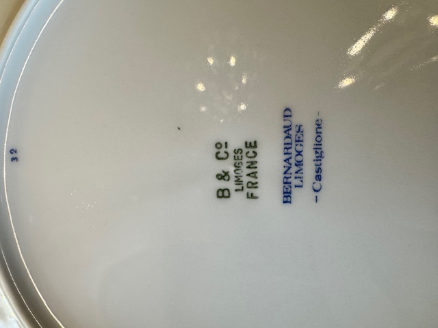 Service de table Bernardaud porcelaine de limoges