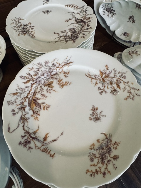 Service de table porcelaine de Vierzon Hache Jullien 1889