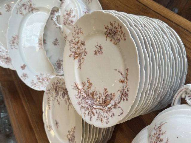 Service de table porcelaine de Vierzon Hache Jullien 1889