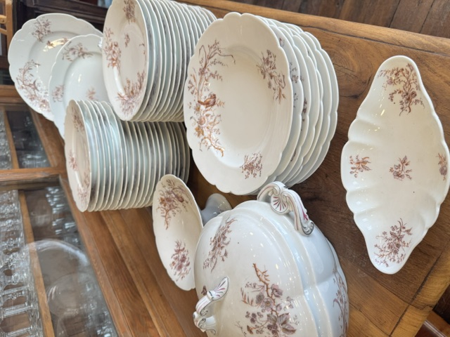 Service de table porcelaine de Vierzon Hache Jullien 1889