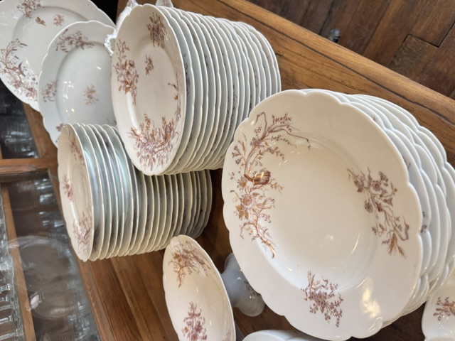 Service de table porcelaine de Vierzon Hache Jullien 1889