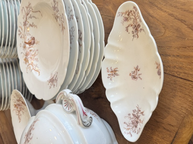 Service de table porcelaine de Vierzon Hache Jullien 1889