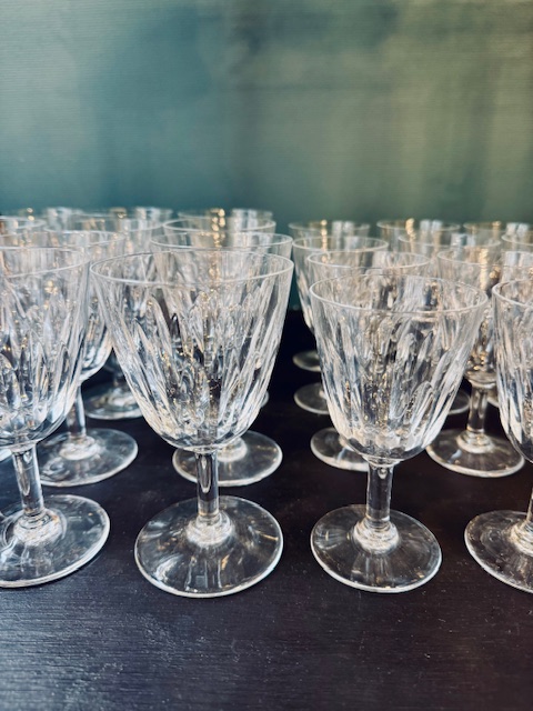 Service de verres cristal Baccarat modèle Casino